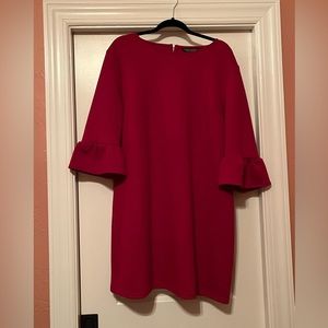 Red Bell Sleeve Dress